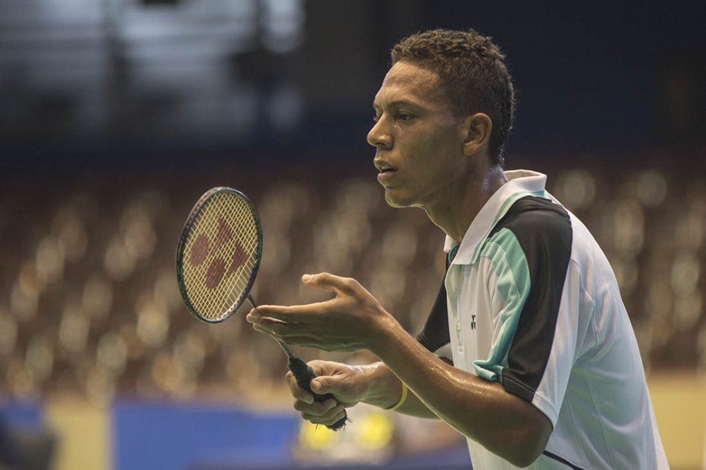 Badmintonista Osleni Guerrero.
