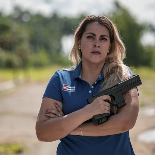 Laina Pérez es una de las grandes representantes del tiro deportivo en Cuba