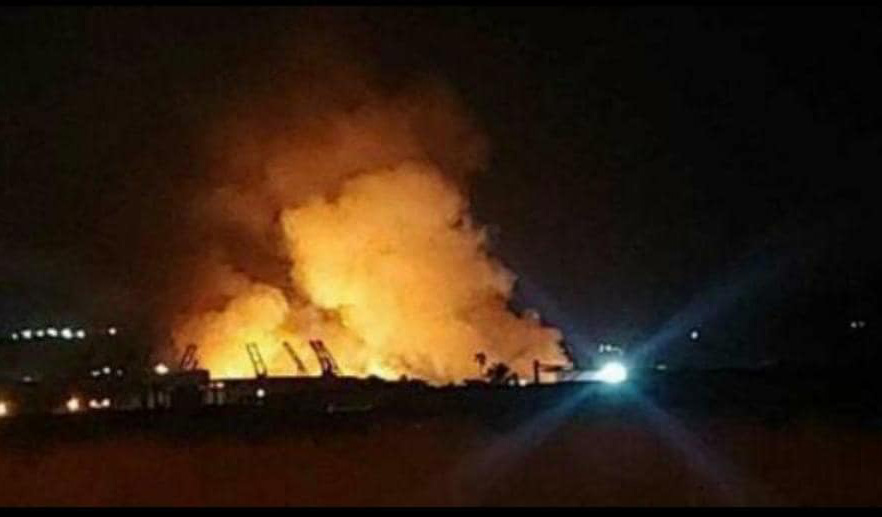 incendio inmediaciones estadio de Matanzas