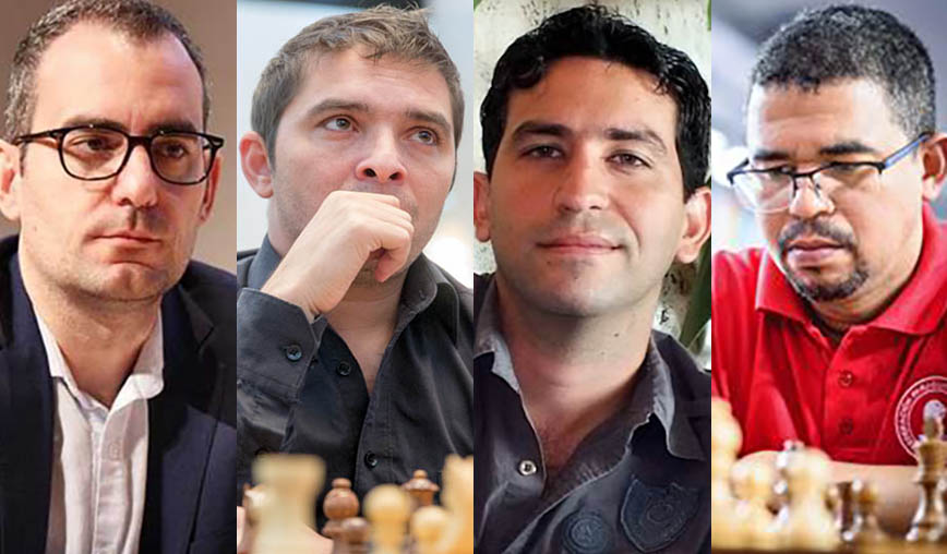 4 ajedrecistas cubanos emigrados