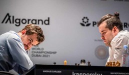 Magnus Carlsen e Ian Niepómniachi