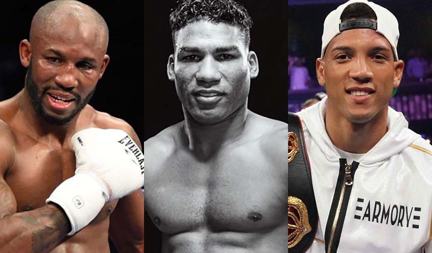 Boxeadores cubanos Yordenis Ugás, Yuriorkis Gamboa, David Morrell