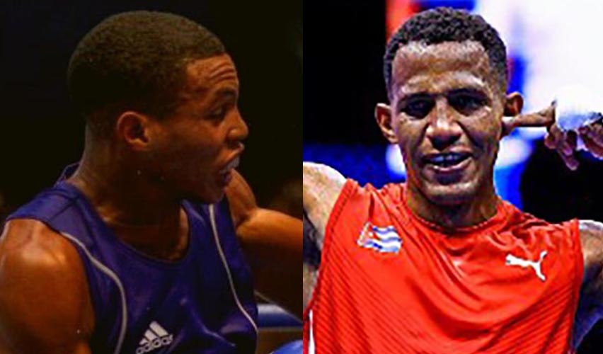 Boxeadores cubanos Kevin Brown y Herich Ruiz