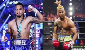 Boxeadores cubanos Robeisy Ramírez y Rances Barthelemy