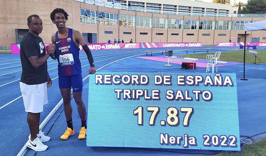 Jordan, récord de España tras récord: ¿camino a los 18 metros?