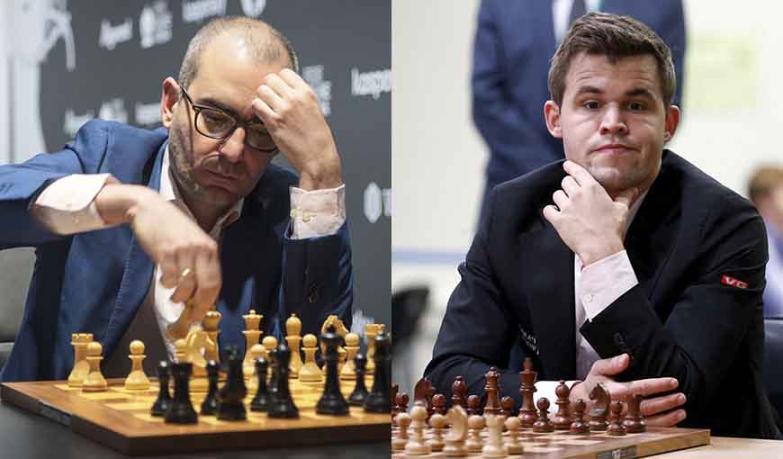 Carlsen intenta el Mate Pastor contra Domínguez