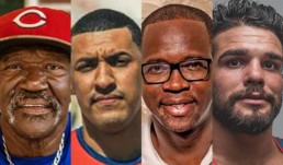 Destacados Deportistas cubanos Agustín Marquetti, Dayron Robles, Luis Alberto Orta Fernando Hernández