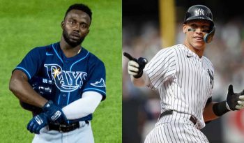 Randy Arozarena y Aaron Judge en MLB