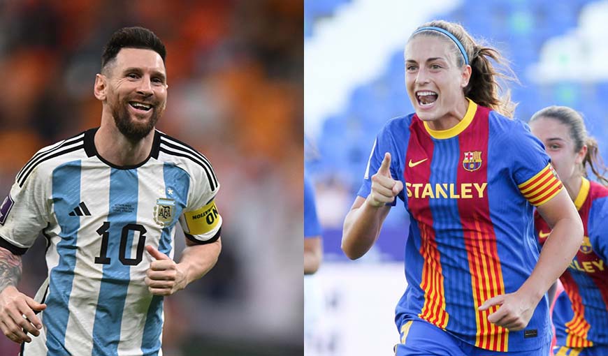 Lionel Messi y Alexia Putellas