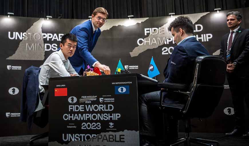 Campeonato Mundial de Ajedrez Ian Niepómniashi vs Ding Liren