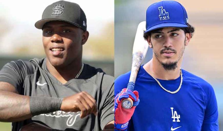 Peloteros cubanos de MLB Oscar Luis Colás y Miguel Vargas