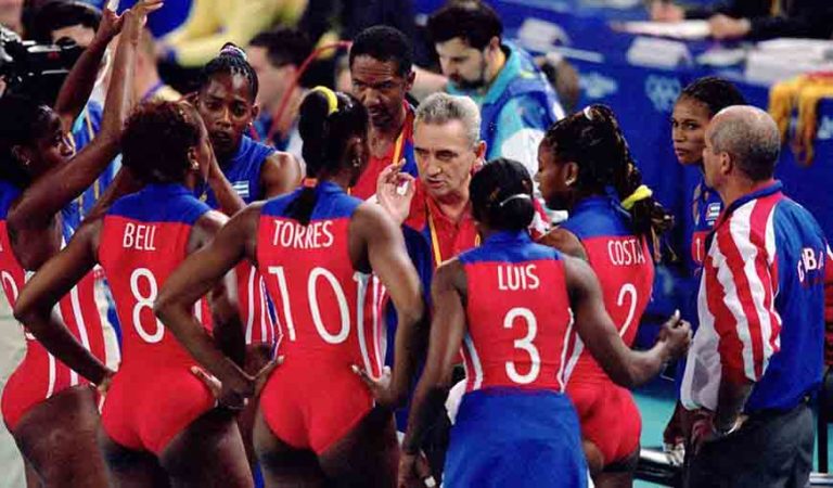Equipo voleibol femenino cubano Morenas del Caribe