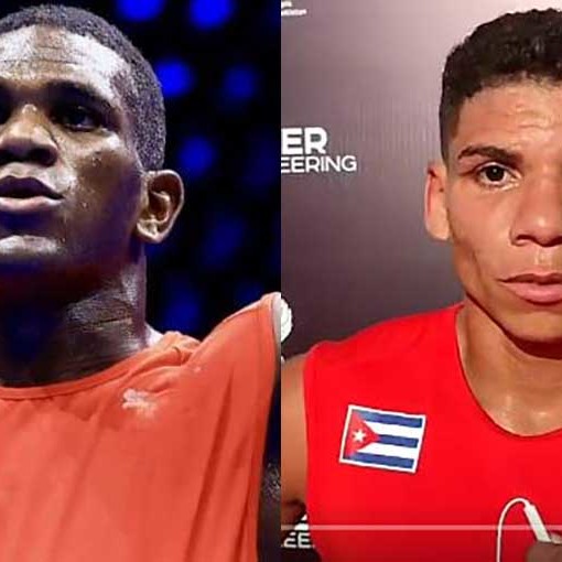 Boxeadores cubanos Yoenlis Hernández y Yosbany Veitía Mundial de Boxeo