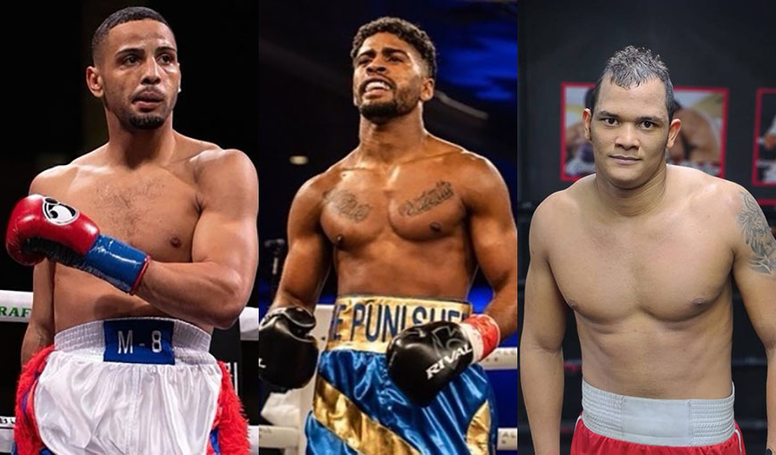 Boxeadores cubanos en Noche de Campeones