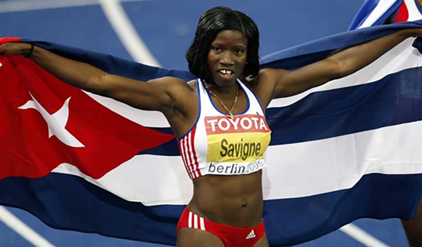 Atleta triple salto cubano argeris Savigne