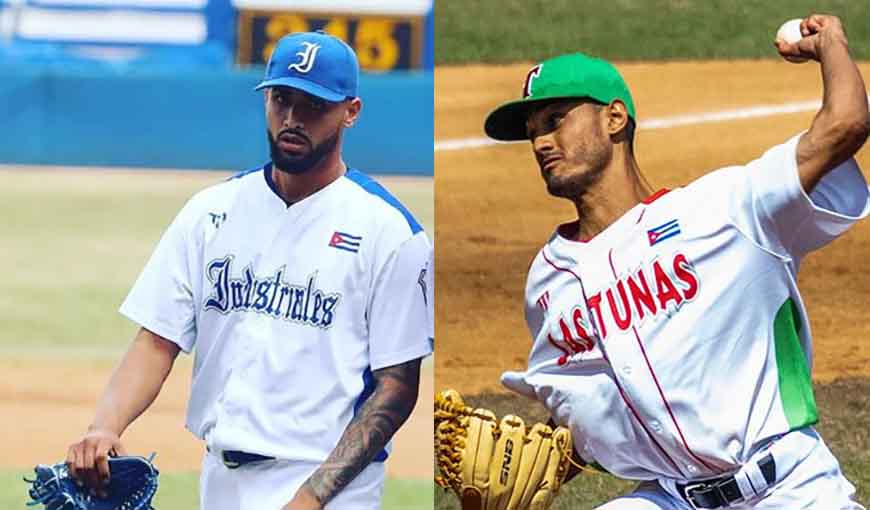 Final del béisbol cubano Eliander Bravo por Las Tunas y Raymond Figueredo