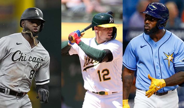 Luis Robert, Aledmys Díaz y Randy Arozarena