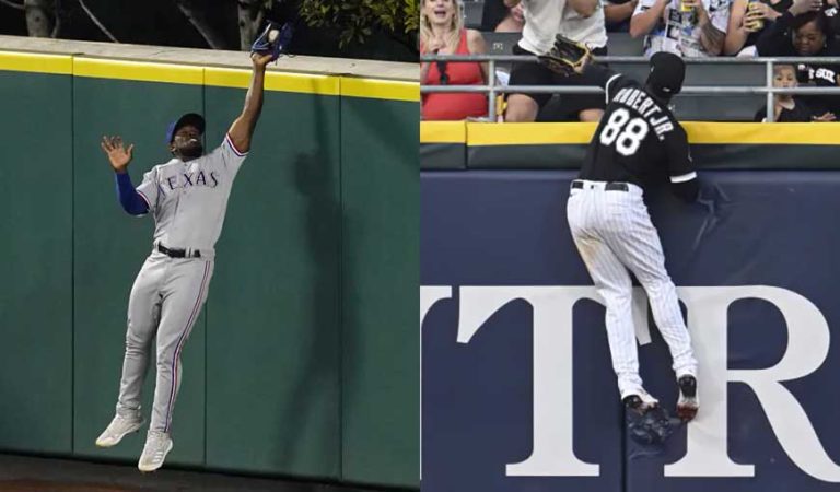 Adolis García y Luis Robert Moirán finalistas al Guante de Oro 2023