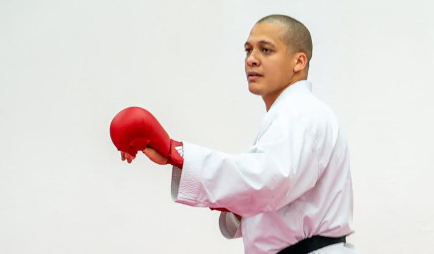 Karateca cubano Dennis Novo, quien integró el equipo USA