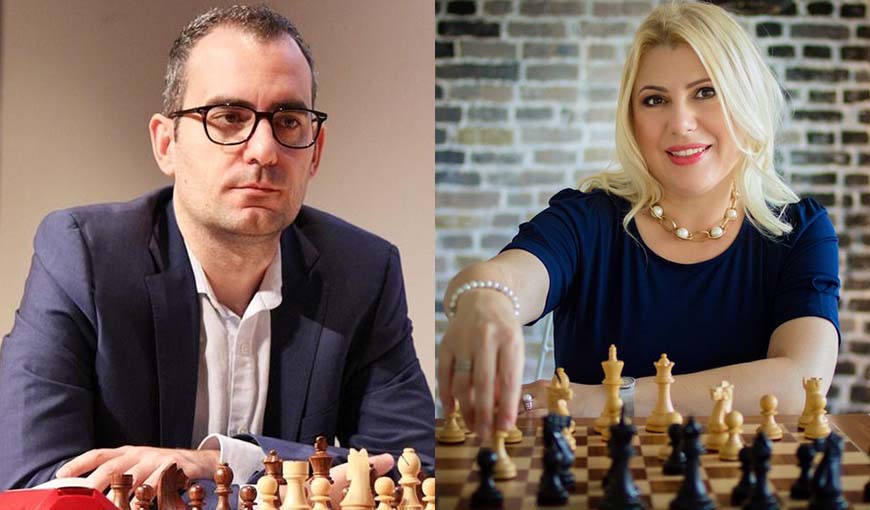 Leinier Domínguez y Susan Polgar