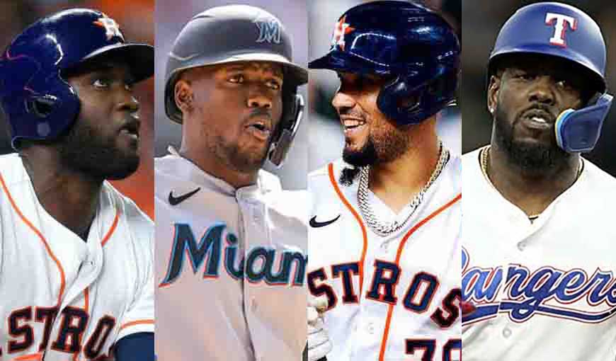 Beisbolistas cubanos Yordan Álvarez, Jorge Soler, José Abreu y Adolis García persiguen marcas de jonrones en MLB