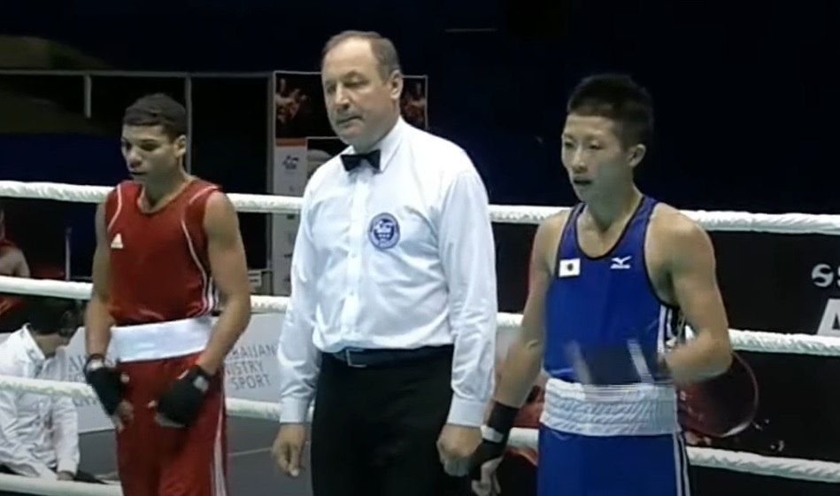 Boxeadores Yosbany Veitía y Naoya Inoue boxeo