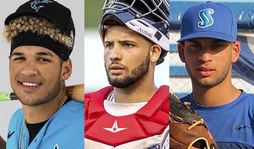 Prospectos del béisbol cubano Víctor Mesa Jr, Edgar Quero y Luis Danys Morales