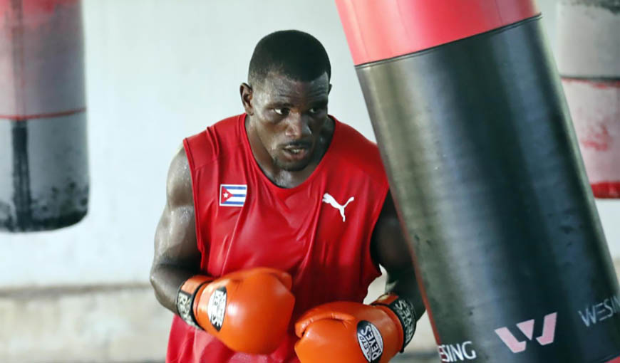 Boxeador cubano Yoenlis Hernández