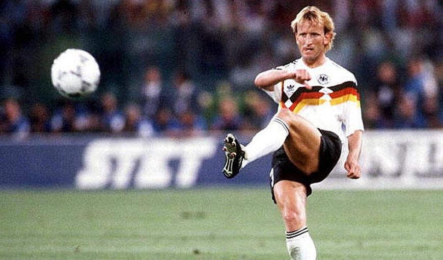 Andreas Brehme, fue el autor del inolvidable gol de penal que llevó a la entonces Alemania Occidental (RFA) a la gloria en la final de la Copa del Mundo de 1990