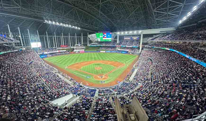 Estadio loanDepot Park de Miami acoge la Serie del Caribe 2024