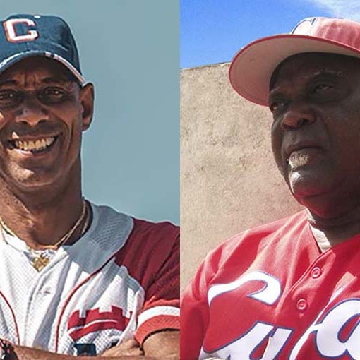 Exbeisbolistas cubanos Jorge Fumero y Luis Giraldo Casanova