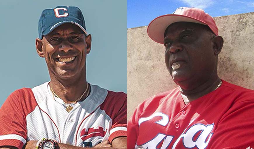 Exbeisbolistas cubanos Jorge Fumero y Luis Giraldo Casanova