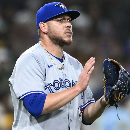Yariel Rodríguez, pícher cubano de los Azulejos de Toronto