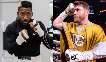 Boxeadores William Scull y Canelo Álvarez