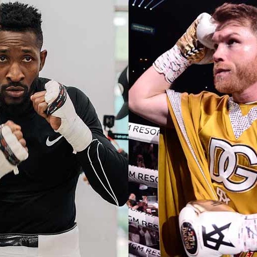 Boxeadores William Scull y Canelo Álvarez