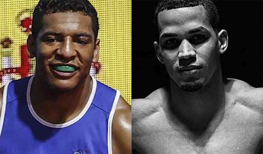 Boxeadores cubanos Enmanuel Reyes y Javier Ibánez, nacionalizados por España y Bulgaria