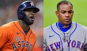 Beisbolistas cubanos Yordan Álvarez y Yoenis Céspedes ranking de jonroneros cubanos en MLB