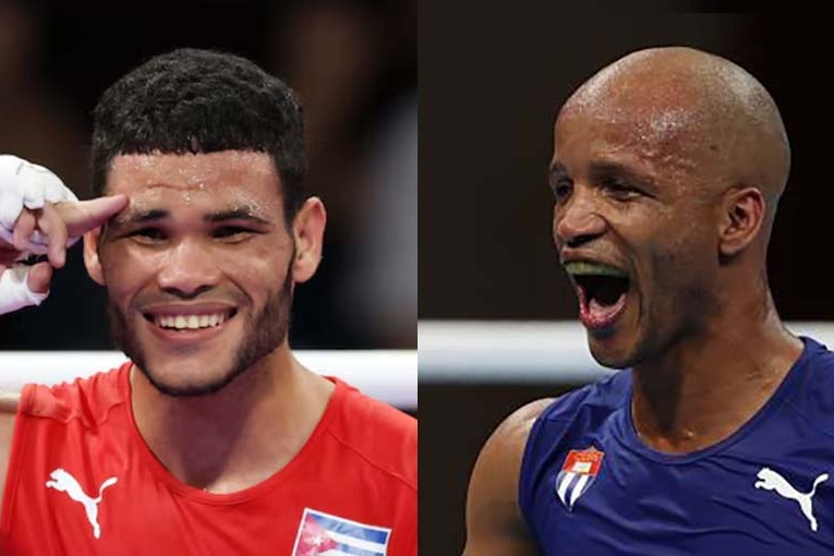 Boxeadores Erislandy Álvarez y Roniel Iglesias