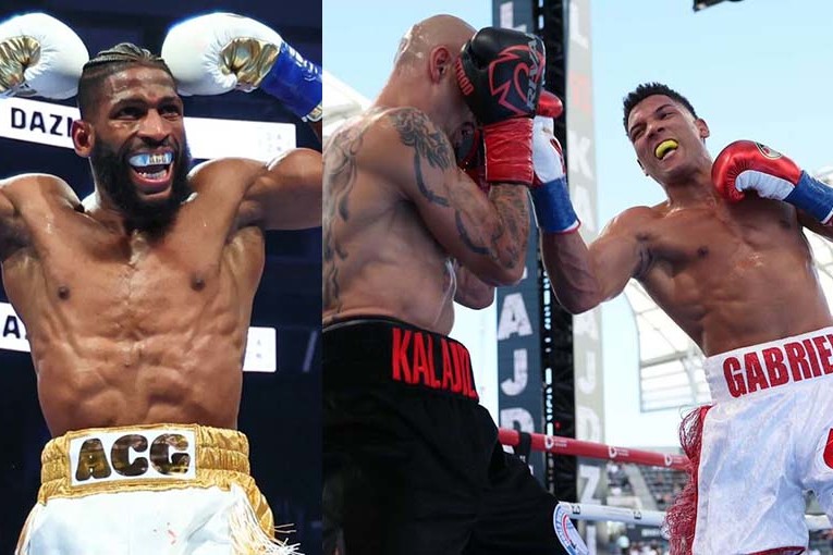 Boxeadores cubanos Andy Cruz y David Morrell